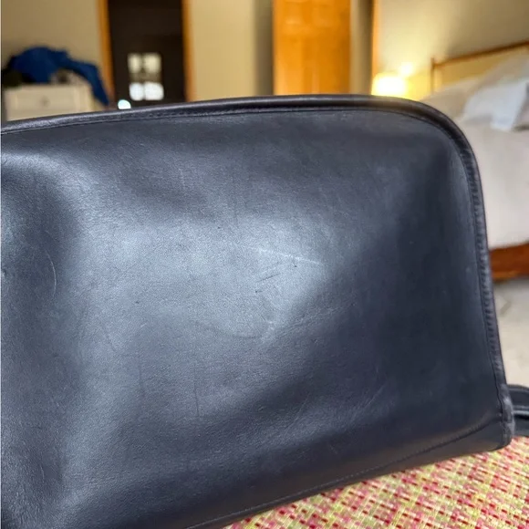 Coach Vintage 80’s OG Black Rambler Leather Crossbody Bag 9735 - Picture 11 of 14